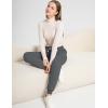 imageFlygo Womens Winter Warm Jogging Pants Sherpa Lined Sweatpants Sports Active SweatpantsDark Grey