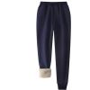 imageFlygo Womens Winter Warm Pants Sherpa Lined Sweatpants Athletic Joggers Fleece PantsNavy