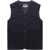 imageFlygo Mens Cotton Canvas Work Travel Vest Sleeveless JacketNavy