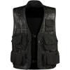 imageFlygo Mens Fishing Outdoor Utility Hunting Climbing Tactical Camo Mesh Removable Vest with Multi Pocket XXLarge Black 02