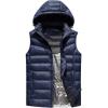 imageFlygo Mens Lightweight USB Electric Heated Vest Removable Hooded Body Warmer VestBlue