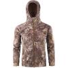imageFlygo Mens Mens Tactical Camouflage Hooded Outdoor Fleece Coat Softshell Jacket Sand Python Medium