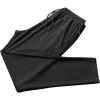 imageFlygo Mens Mesh Pants Elastic Waist Drawstring Joggers Tapered Track Athletic Workout SweatpantsBlack