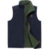 imageFlygo Mens Reversible Lightweight Softshell Vest Zip up Fleece Lined Outdoor Padded Vest Sleeveless JacketBlue