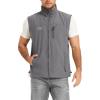 imageFlygo Mens Summer Outdoor Lightweight Travel Work Fishing Hiking Vest Jacket Small 01 Grey