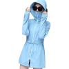imageFlygo Womens Casual Jackets UPFUV 50 Full Zip Hoodie Outdoor Sports Rash Guard ShirtsBlue