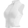imageFlygo Womens Full Zip Cropped Athletic Tank Tops Sleeveless Active Vest Yoga JacketWhite