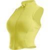 imageFlygo Womens Full Zip Cropped Athletic Tank Tops Sleeveless Active Vest Yoga JacketYellow