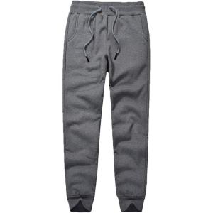imageFlygo Mens Fleece Elastic Waist Sweatpants Joggers Active Sport Running Workout PantsGrey 2