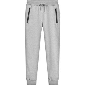 imageFlygo Mens Winter Thermal Fleece Tapered Joggers Running Sweatpants Active PantsGrey