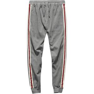 imageFlygo Mens Winter Warm Fleece Joggers Pants Sherpa Lined Running Active SweatpantsGrey