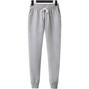 imageFlygo Womens Classic Drawstring Waist Sweatpants Active Lounge Jogger PantsLight Grey