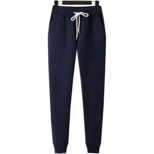 imageFlygo Womens Classic Drawstring Waist Sweatpants Active Lounge Jogger PantsNavy