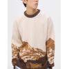 imageFlygo Mens Cow Sweater Harajuku Oversized Sweaters Chunky Casual Knit Pullover Jumper Fall Winter FashionCoffee