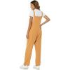 imageFlygo Womens Overalls Cotton Linen Overalls for Women Loose Fit Harem Wide Leg Jumpsuit with PocketsGinger