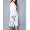 imageFlygo Womens Lightweight Waffle Wave Cotton Loungewear Hotel Spa BathrobeWhite