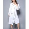 imageFlygo Womens Lightweight Waffle Wave Cotton Loungewear Hotel Spa BathrobeWhite