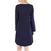 imageFlygo Womens Modal Nightgown Long Sleeve Scoopneck SleepshirtNavy