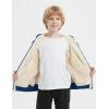 imageFlygo Unisex Boys Girls Fleece Jacket Hoodie Sherpa Lined Zip Up Hooded Sweatshirt Kids Winter JacketsLake Blue