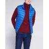 imageFlygo Mens Outdoor Zip Up Packable Lightweight Down Vest Outdoor Padded Puffer Vests JacketsLight Blue