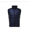 imageFlygo Mens Outdoor Zip Up Packable Lightweight Down Vest Outdoor Padded Puffer Vests JacketsNavy