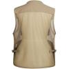 imageFlygo Mens Summer Mesh Fishing Vest Photography Work Multipockets Outdoors Journalists Vest Sleeveless Jacket 3XLarge Khaki