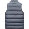 imageFlygo Mens Winter Warm Padded Puffer Vest Outdoor Fleece Lined Sleeveless JacketGrey