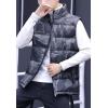 imageFlygo Mens Winter Warm Quilted Military Vest Padded Camo Puffer Gilet OutwearArmy Green Camo