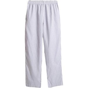imageFlygo Mens Cotton Woven Plaid Sleep Lounge Pant Pj BottomsGrey
