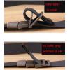 imageFlygo Mens Canvas Web Belt Double DRing Buckle Tactical Military Webbing BeltBlack