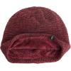 imageFlygo Mens Winter Fleece Lined Beanie Hat Scarf Set 2 Piece Skull Cap Neck WarmerWine Red