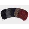 imageFlygo Mens Winter Warm Fleece Lined Knit Beanie Hat Slouchy Thick Skull CapWine Red