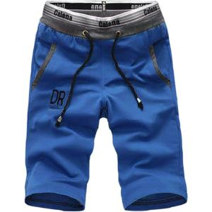 imageFlygo Mens Casual Classic Fit Elastic Jogger Gym Beach ShortsBlue