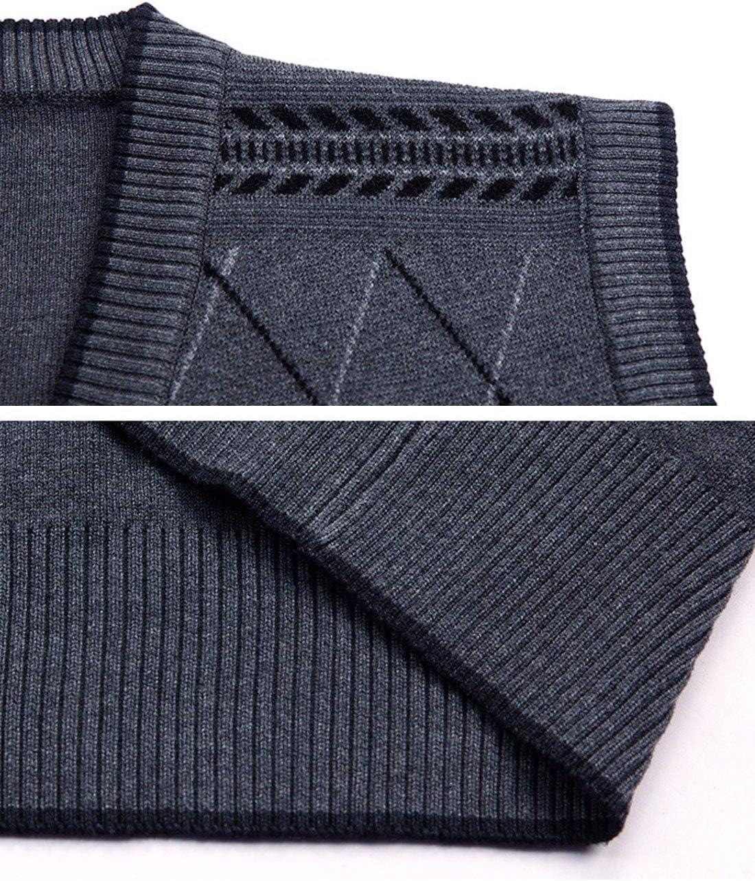 imageFlygo Mens Casual Argyle V Neck Button Front Wool Knitted Sweater Vest WaistcoatCoffee