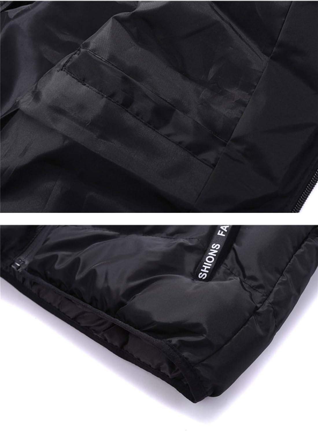 imageFlygo Mens Lightweight Down Vest Outdoor WaterResistance Puffer Vest JacketBlack