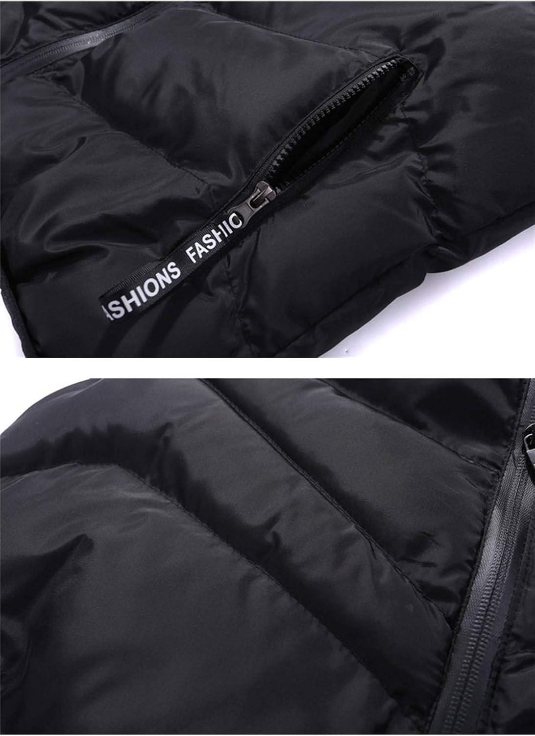 imageFlygo Mens Lightweight Down Vest Outdoor WaterResistance Puffer Vest JacketNavy