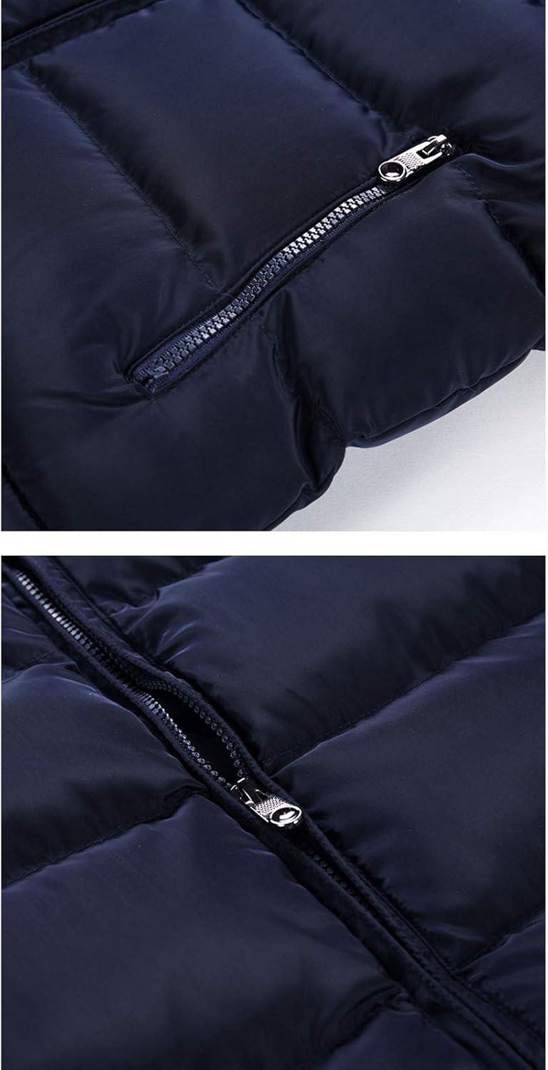 imageFlygo Mens Stand Collar Winter Warm Thick Quilted Padded Puffer Down VestBlack