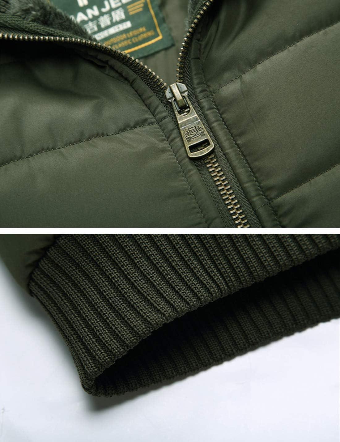 imageFlygo Mens Stylish Stand Collar Fleece Down Quilted Puffer Vest Active Bodywarmer GiletArmy Green