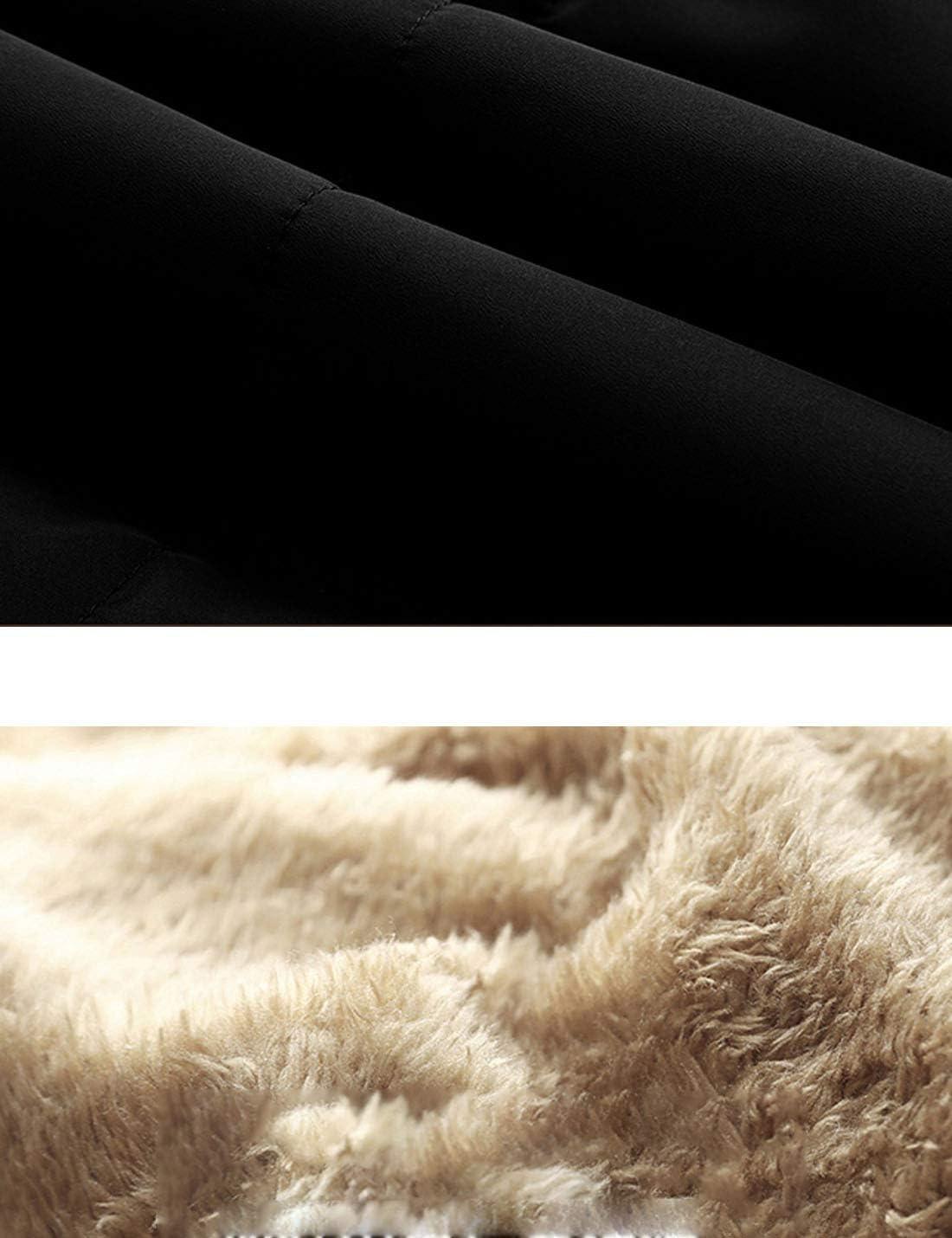 imageFlygo Mens Warm Fleece Lined Quilted Puffer Vest Outdoor Padded Sleeveless JacketCoffee