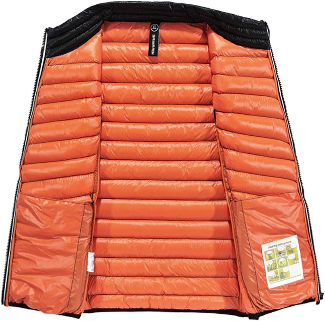 imageFlygo Mens Winter Lightweight Quilted Cotton Padded Puffer Outdoor Vest JacketDark Blue