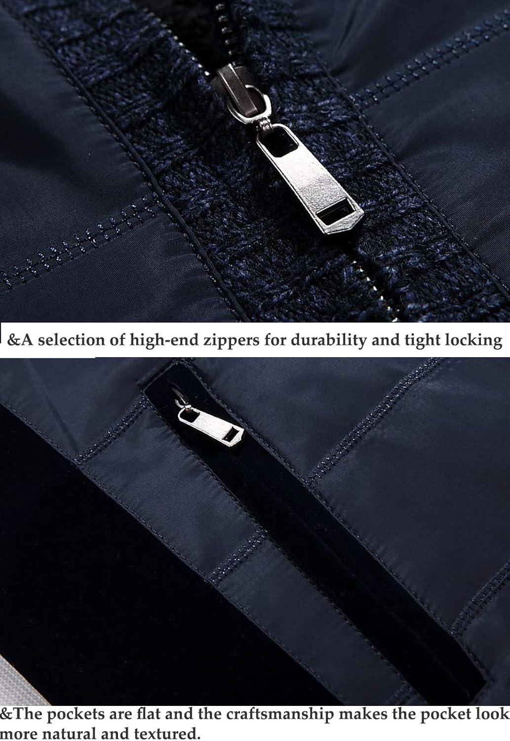 imageFlygo Mens Winter Utility Thicken Stand Collar Puffer Vest Down JacketYellow