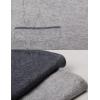 imageFlygo Mens Basic VNeck Jacquard Knitted Sweater Vest Waistcoat with Button FrontDark Grey