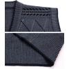 imageFlygo Mens Casual Argyle V Neck Button Front Wool Knitted Sweater Vest WaistcoatCoffee