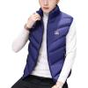 imageFlygo Mens Lightweight Down Vest Outdoor WaterResistance Puffer Vest JacketNavy