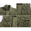imageFlygo Mens Military Outdoor Multi Pockets Climbing Hiking Sleeveless Cotton Mesh Vest JacketGrass Green