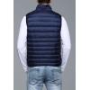imageFlygo Mens Packable Lightweight Quilted Down Puffer Vest Insulated Gilet Jacket CoatNavy Blue