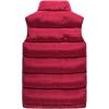 imageFlygo Mens Stand Collar Winter Warm Thick Quilted Padded Puffer Down VestRed