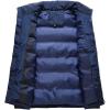 imageFlygo Mens Stand Collar Winter Warm Thick Quilted Padded Puffer Down VestRed