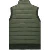 imageFlygo Mens Stylish Stand Collar Fleece Down Quilted Puffer Vest Active Bodywarmer GiletArmy Green
