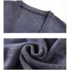 imageFlygo Mens VNeck Knitting Vest Classic Wool Blend Button Down Sweater VestGrey